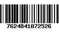 Código de Barras 7624841072526