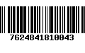 Código de Barras 7624841810043