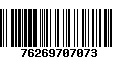 Código de Barras 76269707073