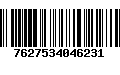 Código de Barras 7627534046231