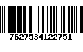 Código de Barras 7627534122751