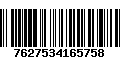 Código de Barras 7627534165758