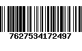 Código de Barras 7627534172497