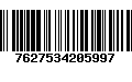 Código de Barras 7627534205997