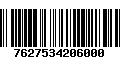 Código de Barras 7627534206000