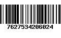 Código de Barras 7627534206024