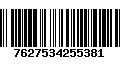 Código de Barras 7627534255381