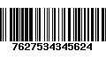 Código de Barras 7627534345624