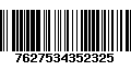 Código de Barras 7627534352325