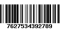 Código de Barras 7627534392789