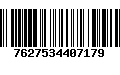 Código de Barras 7627534407179