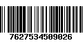 Código de Barras 7627534509026