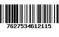 Código de Barras 7627534612115