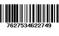 Código de Barras 7627534622749