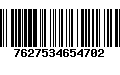 Código de Barras 7627534654702