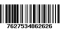 Código de Barras 7627534862626