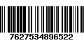 Código de Barras 7627534896522