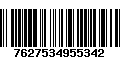 Código de Barras 7627534955342