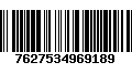 Código de Barras 7627534969189