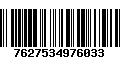 Código de Barras 7627534976033