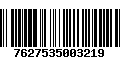 Código de Barras 7627535003219