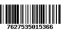 Código de Barras 7627535015366