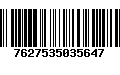 Código de Barras 7627535035647