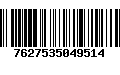 Código de Barras 7627535049514