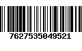 Código de Barras 7627535049521