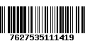 Código de Barras 7627535111419