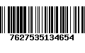 Código de Barras 7627535134654