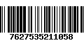 Código de Barras 7627535211058