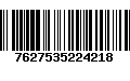 Código de Barras 7627535224218