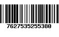 Código de Barras 7627535255380