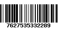 Código de Barras 7627535332289