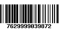 Código de Barras 7629999039872