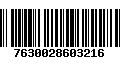 Código de Barras 7630028603216