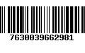 Código de Barras 7630039662981