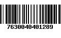 Código de Barras 7630040401289