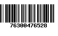 Código de Barras 76300476528