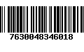 Código de Barras 7630048346018