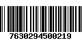 Código de Barras 7630294500219