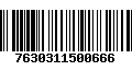 Código de Barras 7630311500666