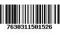 Código de Barras 7630311501526