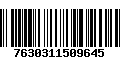 Código de Barras 7630311509645