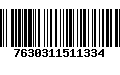 Código de Barras 7630311511334