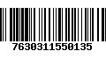 Código de Barras 7630311550135