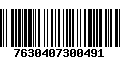 Código de Barras 7630407300491