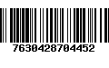 Código de Barras 7630428704452