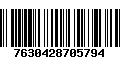 Código de Barras 7630428705794